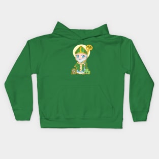 Chibi St. Patrick Kids Hoodie